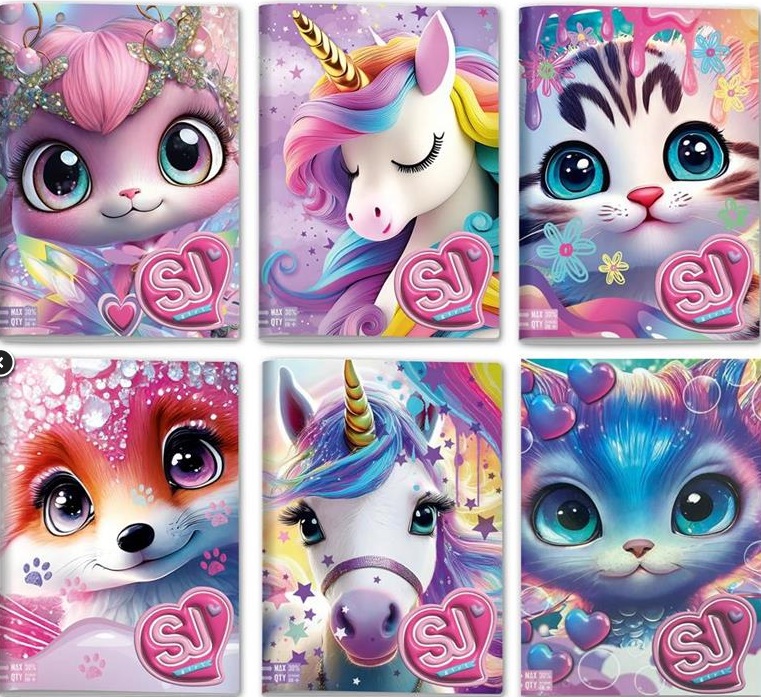 Sj Gang Maxiquaderno 96/100 A Animali Girl